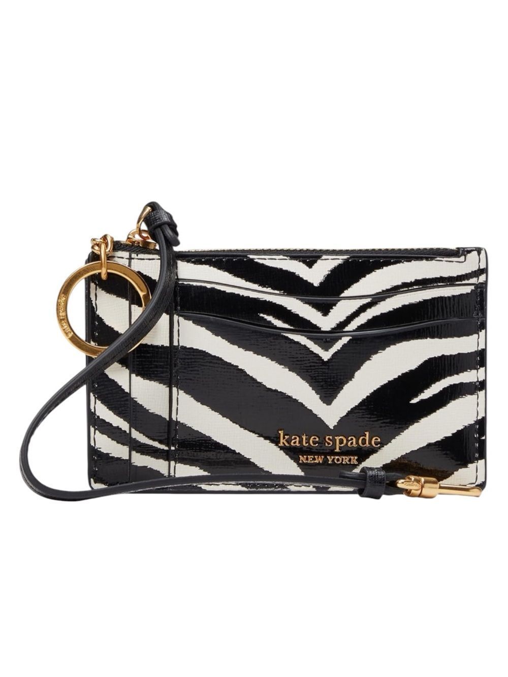 Kate Spade New York Morgan Zebra Print Coin Card Case Wristlet